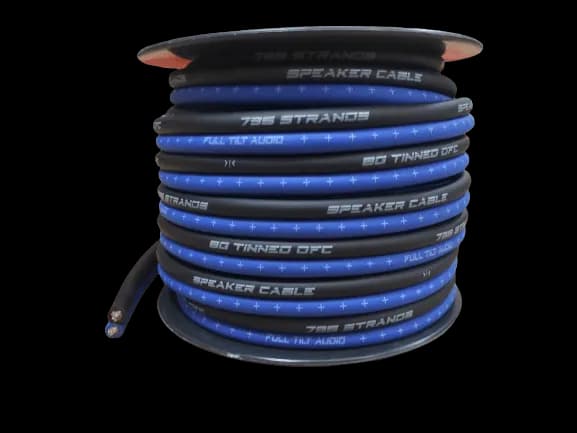 Full Tilt Audio 50' 8 AWG 100% OFC Speaker Wire