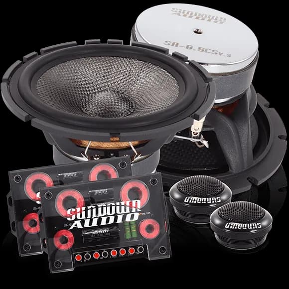 SA-6.5CS v.3 6.5" 6-1/2 Component Car Audio Speakers+Tweeters
