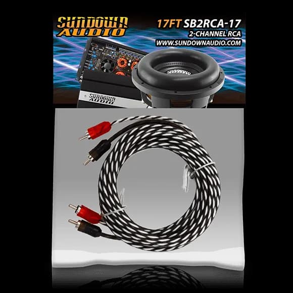 SB2-17FT 2-Channel RCA Interconnect Cables
