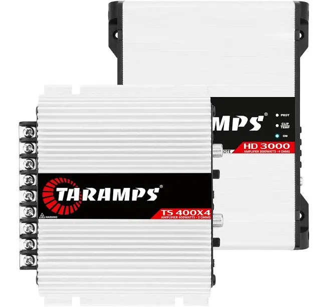 HD 3000 1 Ohm TS 400x4 2 Ohm Car Audio Amplifier Combo