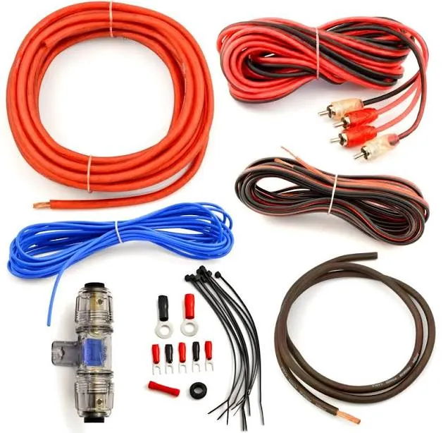 AMPKIT8 RED 8 GAUGE 1000 Watts