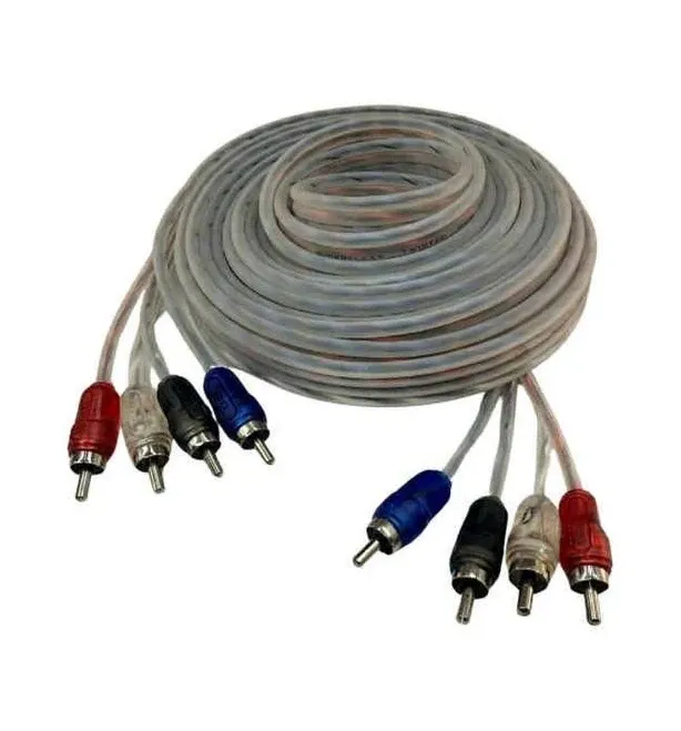 DOWN4SOUND 20FT 4-Channel Twisted Pair Rca | D4S-4CHRCA20FT-T