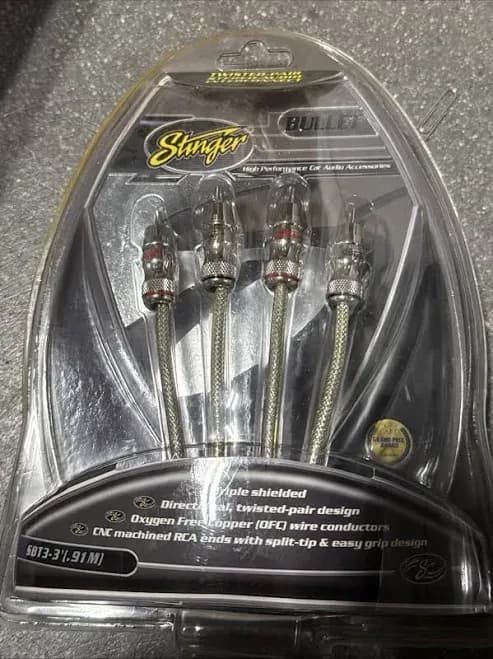 Stinger Stinger Bullet Twisted-Pair Stereo Audio Interconnect SBT3-3’ | Universal | China
