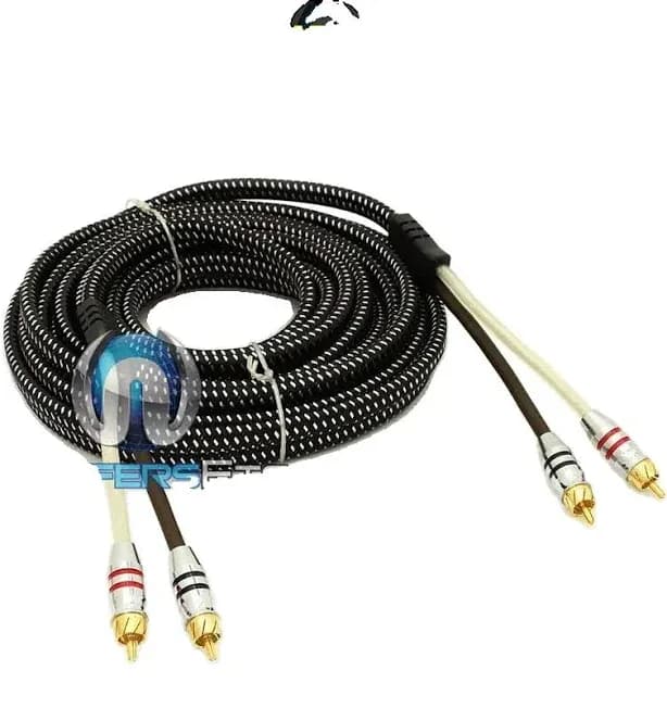 20ft Saz 2channel Solid 100% Ofc Copper Twisted Rca