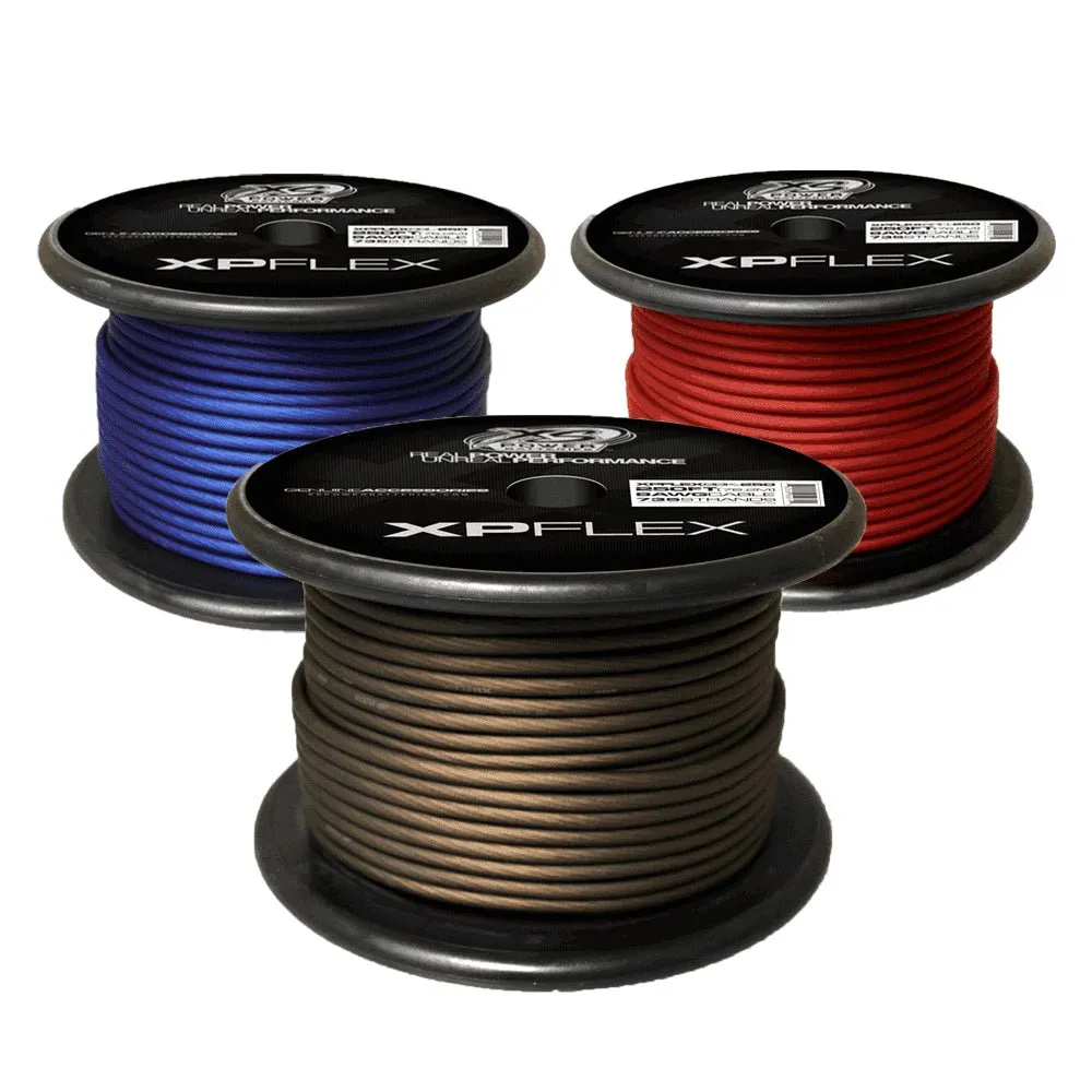 8 AWG Gauge XP Flex Car Audio Power and Ground Cable 250ft Spool Electrical Wire