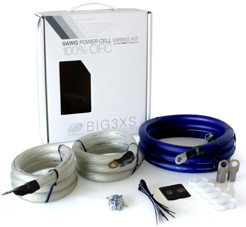 XS FLEX, 1/0 AWG, 350A Big 3 Upgrade Kit