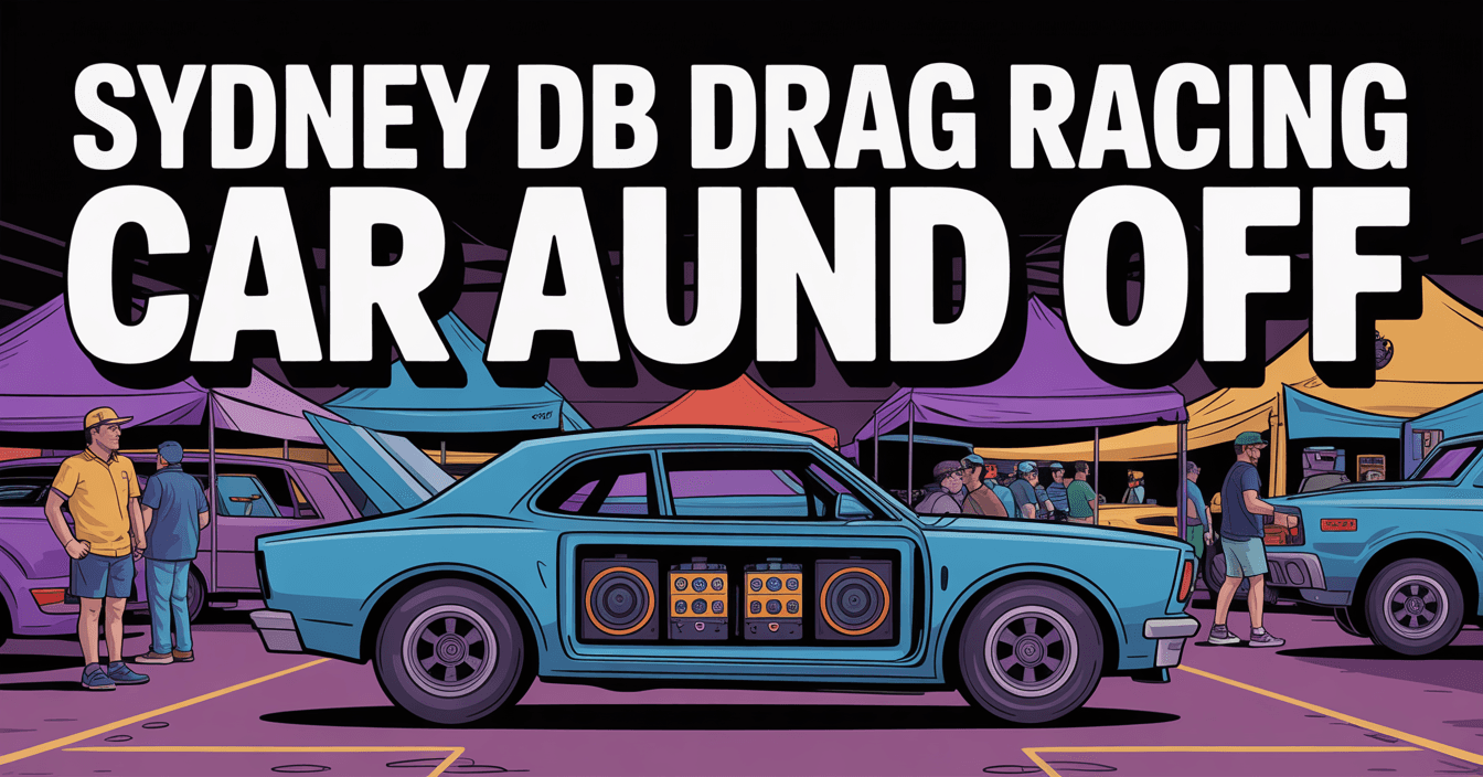 Sydney db drag racing car audio sound off