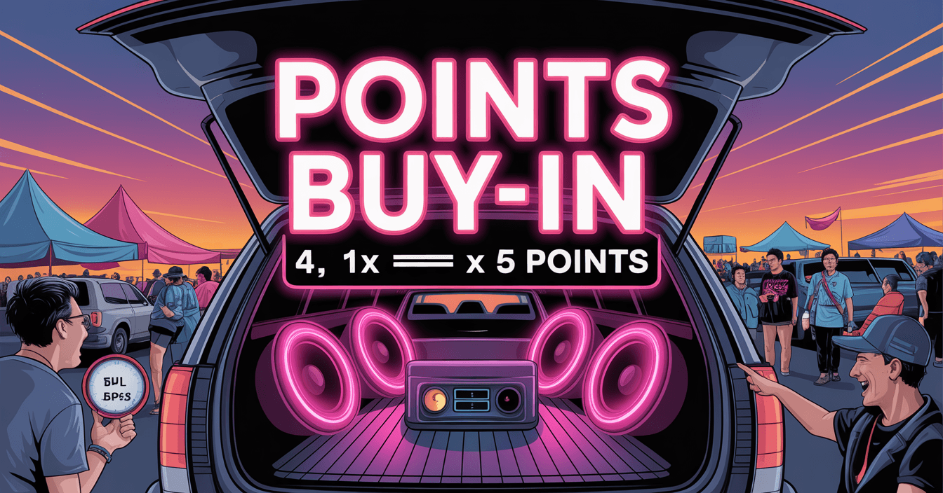 Points Buy-in 4, 1X = 5 points
