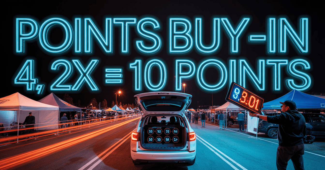 Points Buy-in 4, 2X = 10 points
