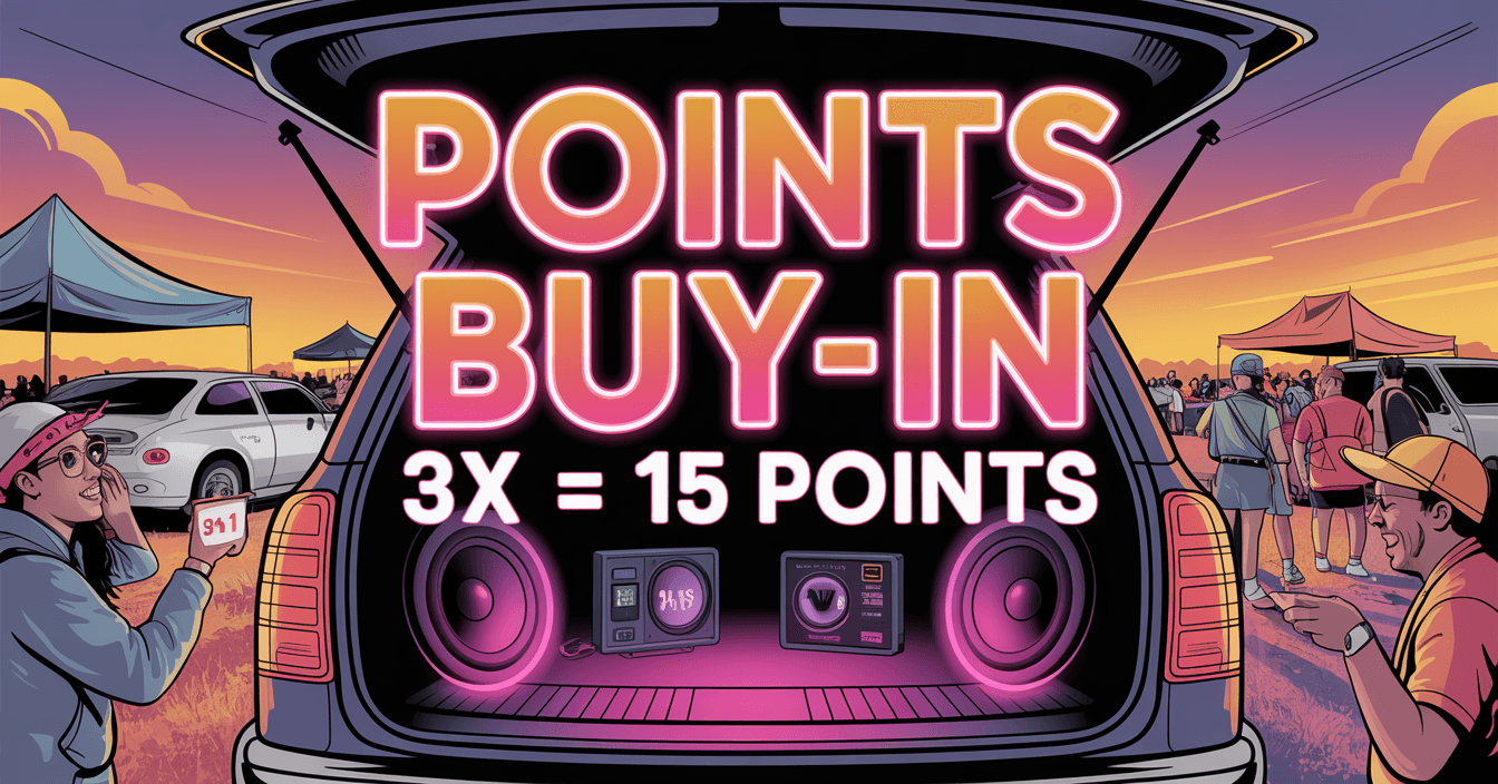 Points Buy-in 3X = 15 Points