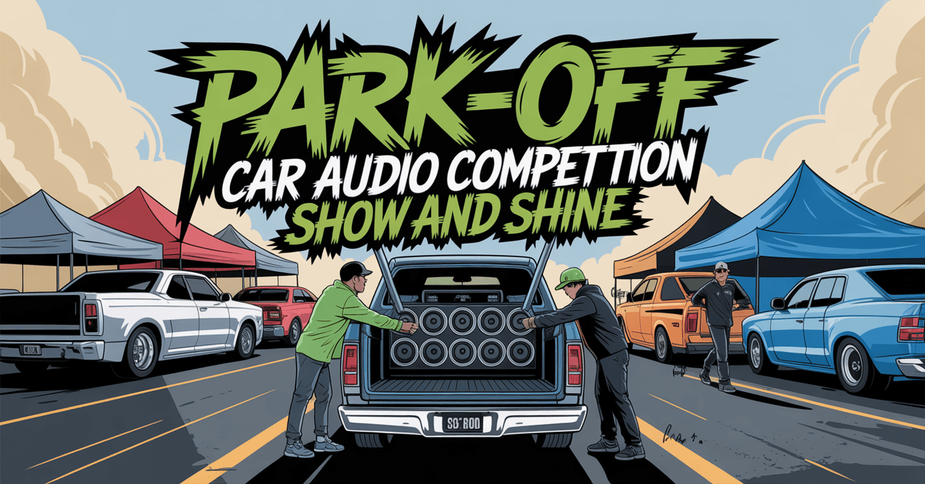 park -off car audio competition show and shine