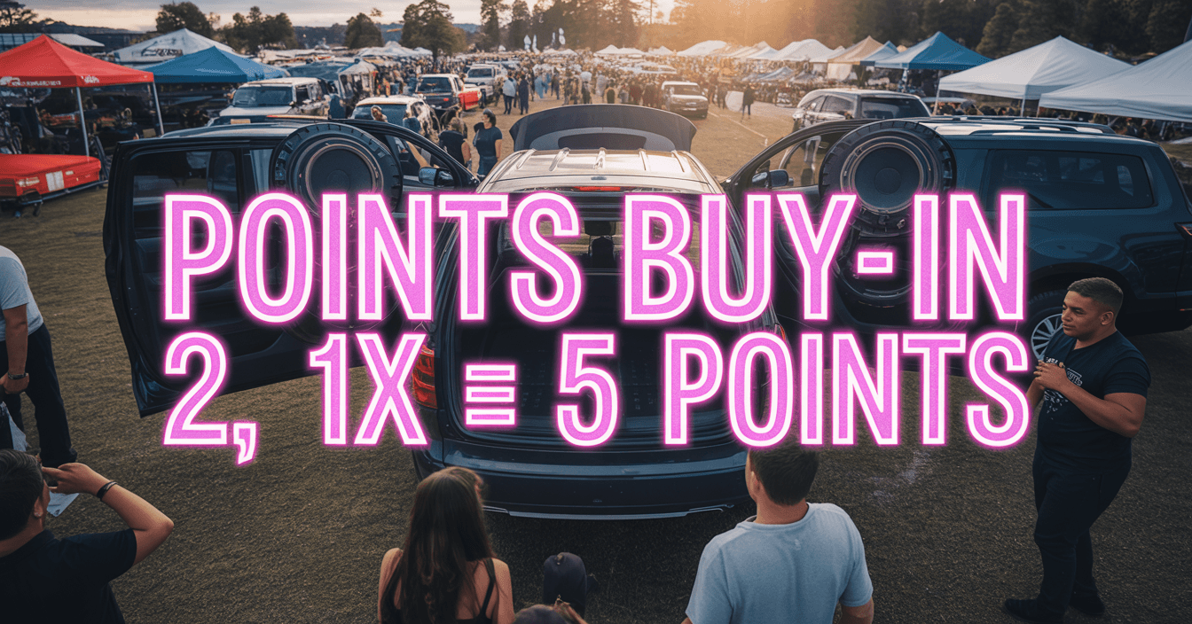 Points Buy-in 2, 1X = 5 points
