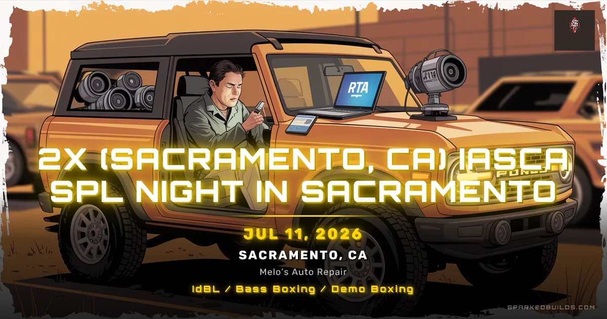 2X (Sacramento, CA) IASCA SPL Night in Sacramento