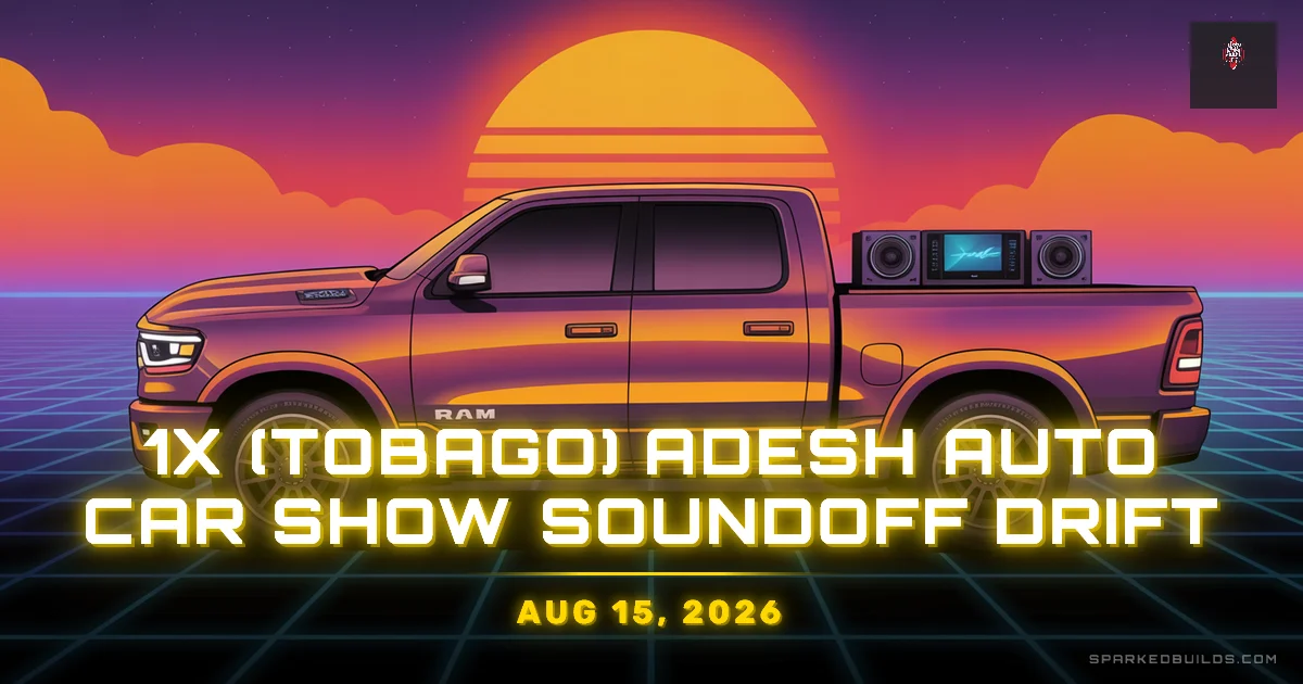 1X (Tobago) Adesh Auto Car Show Soundoff Drift
