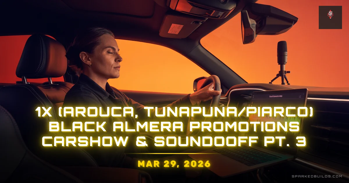 1X (Arouca, Tunapuna/Piarco) Black Almera Promotions Carshow & Soundooff Pt. 3