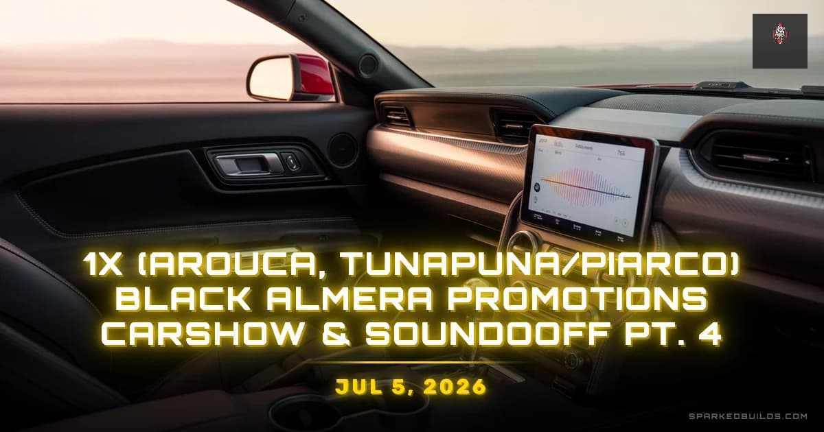 1X (Arouca, Tunapuna/Piarco) Black Almera Promotions Carshow & Soundooff Pt. 4