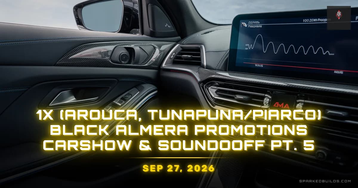 1X (Arouca, Tunapuna/Piarco) Black Almera Promotions Carshow & Soundooff Pt. 5