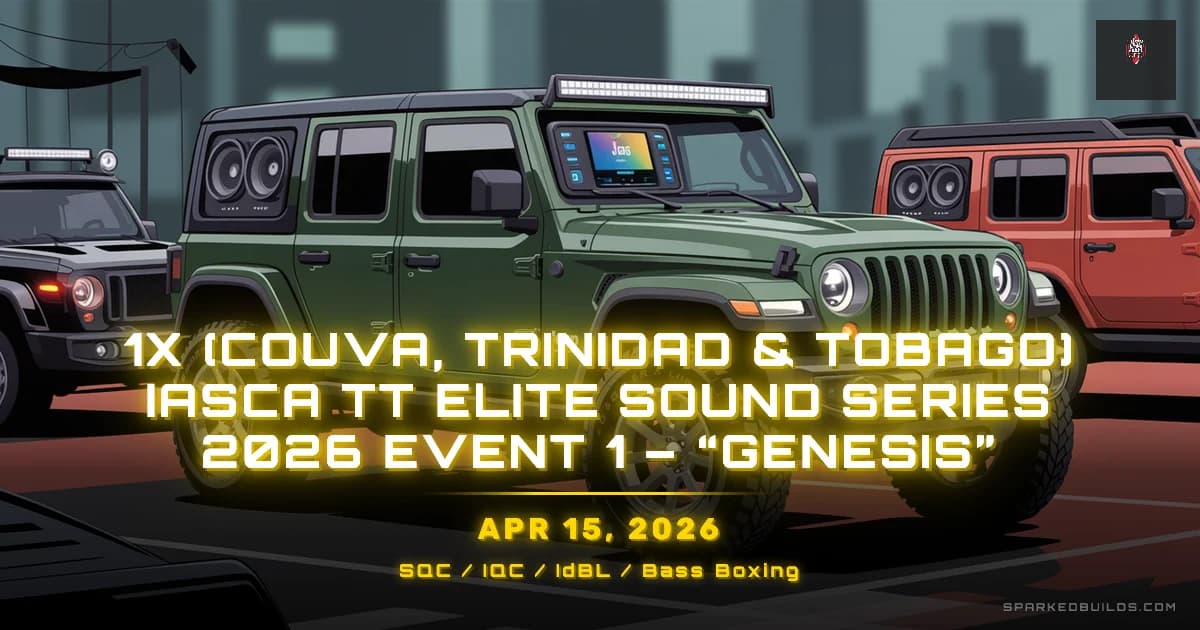 1X (Couva, Trinidad & Tobago) IASCA TT Elite Sound Series 2026 Event 1 – “GENESIS”