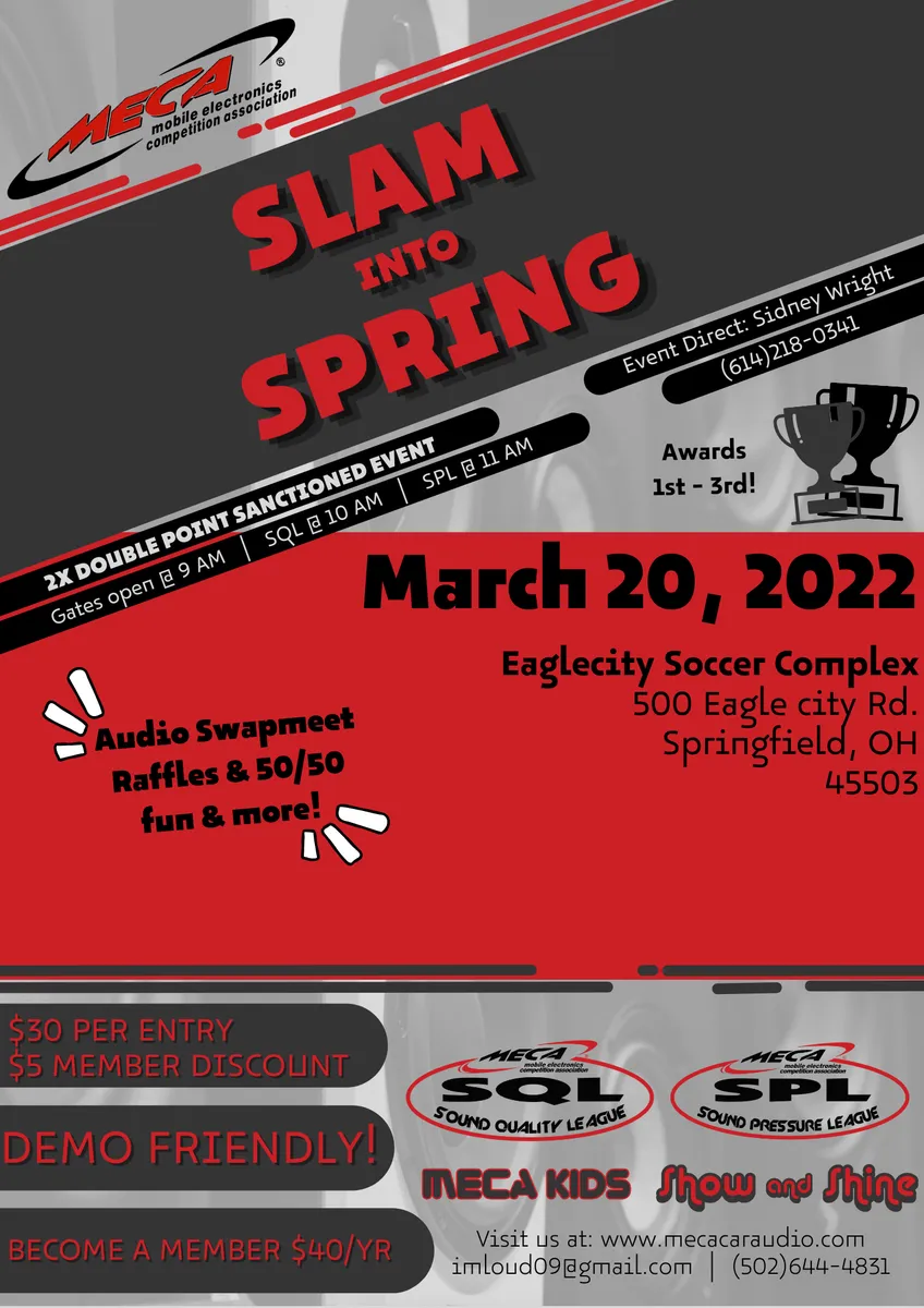 Slam Into Spring Flyer