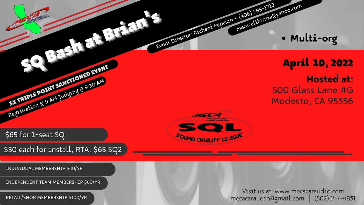 SQ Bash at Brian's Flyer
