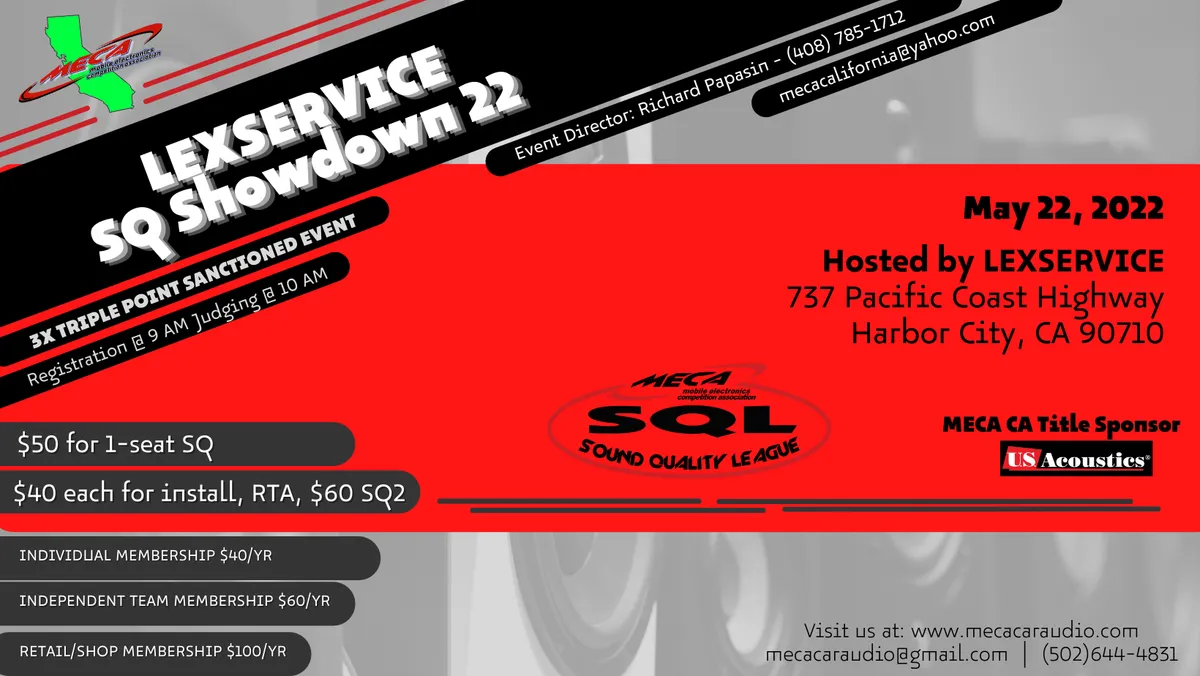 LEXSERVICE SQ Showdown 22 Flyer