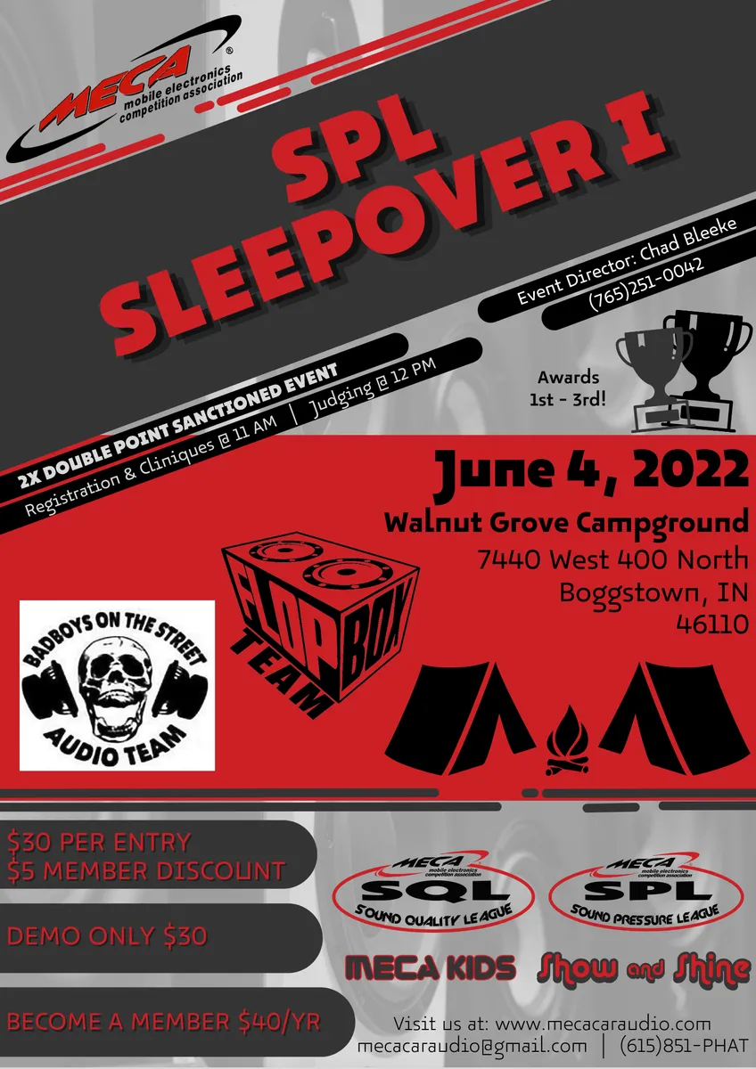SPL Sleepover I Flyer
