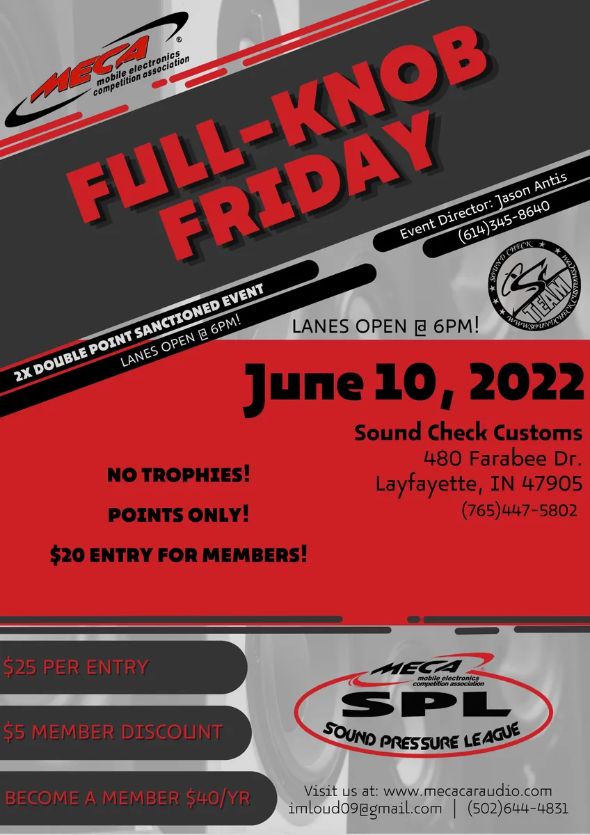 FULL-KNOB FRIDAY Flyer