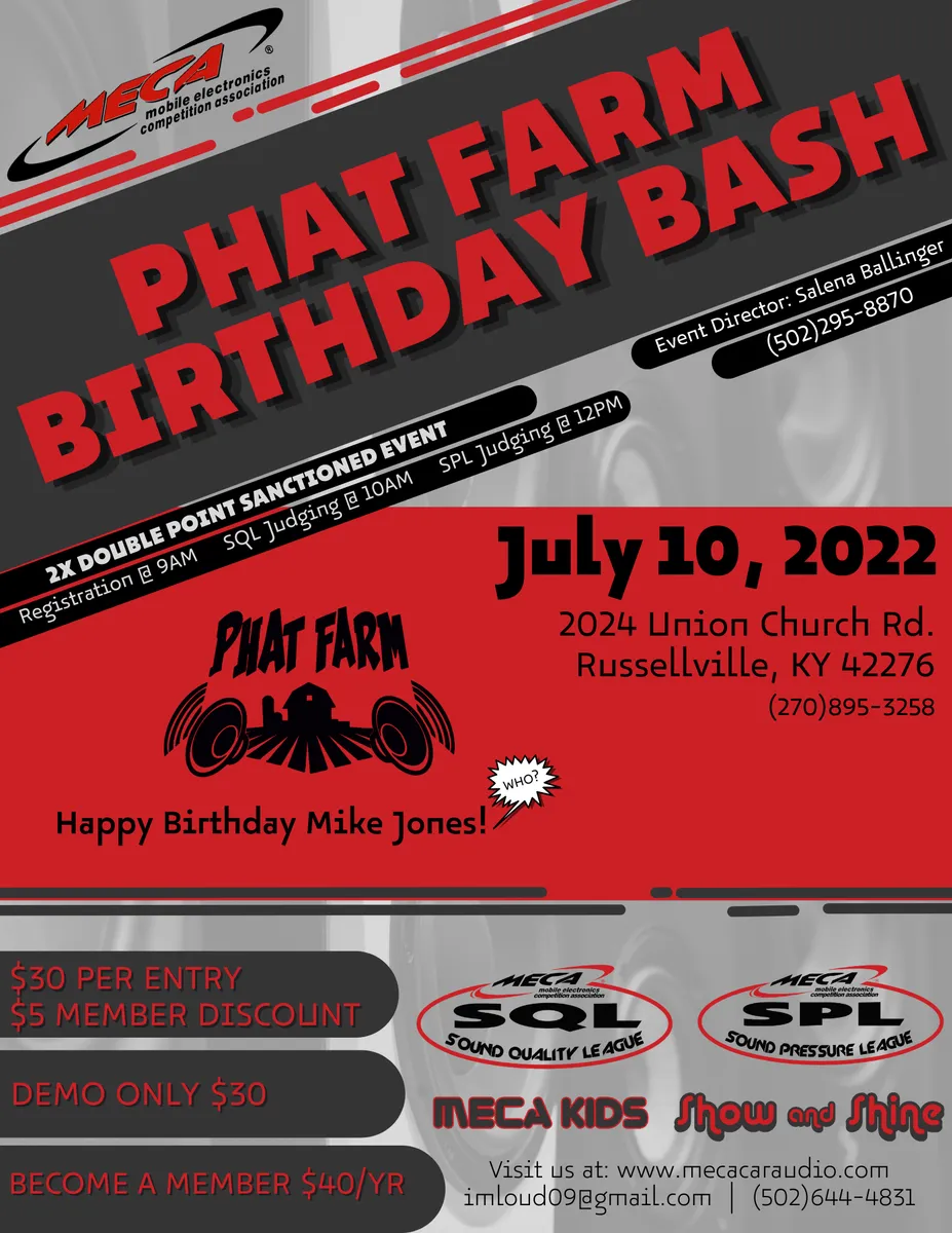 Phat Farm Birthday Bash Flyer