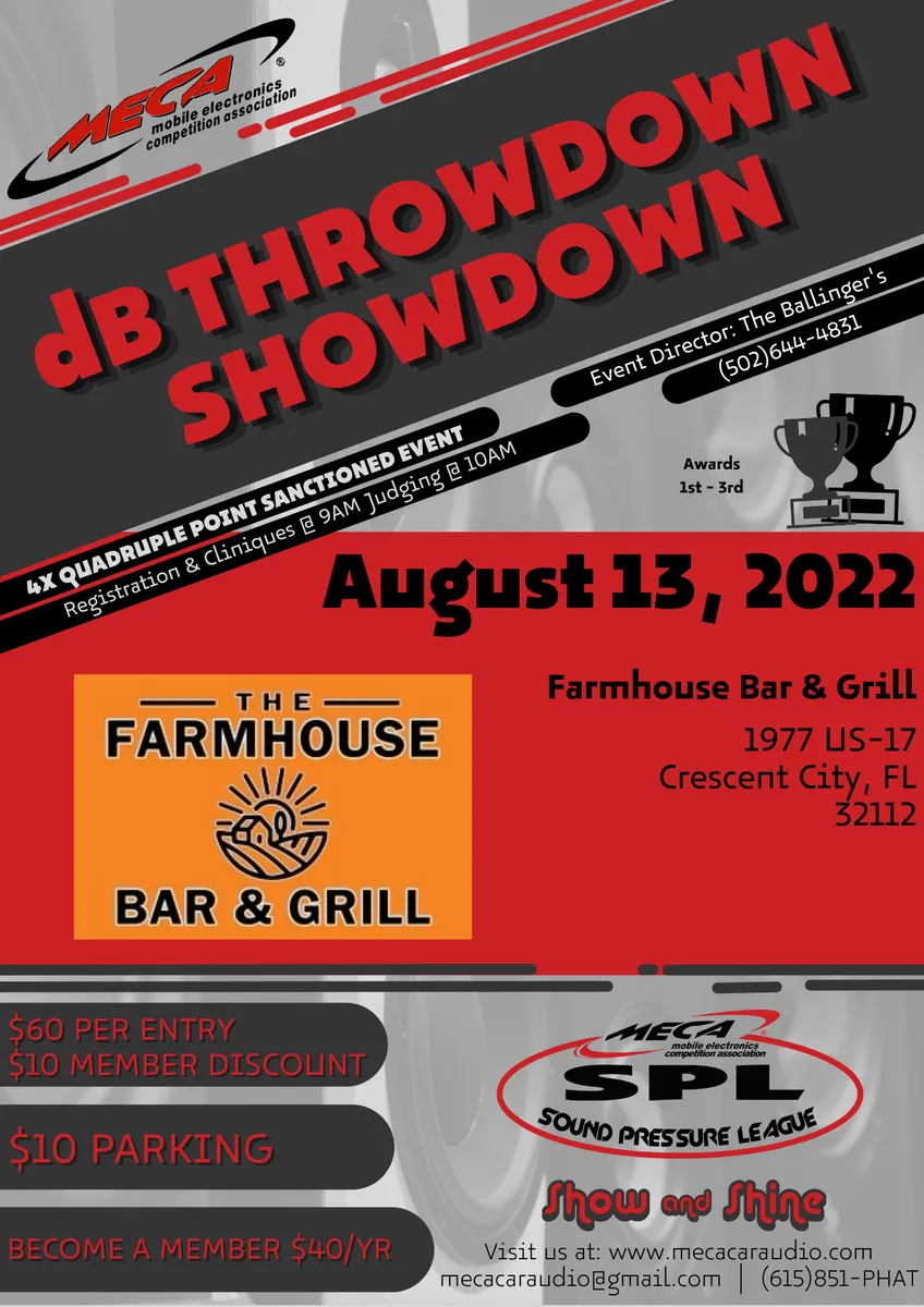 dB Throwdown Showdown Flyer