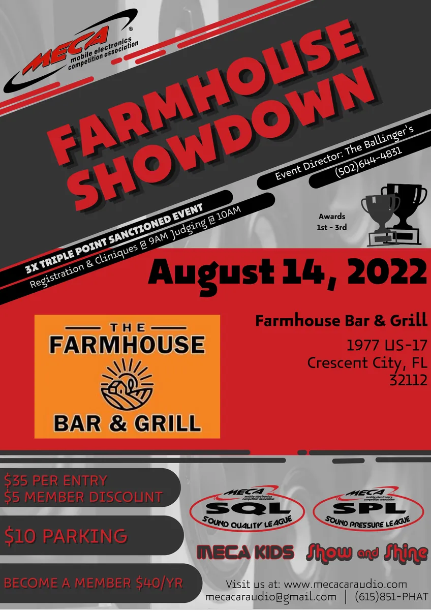 The Farmhouse Showdown Flyer
