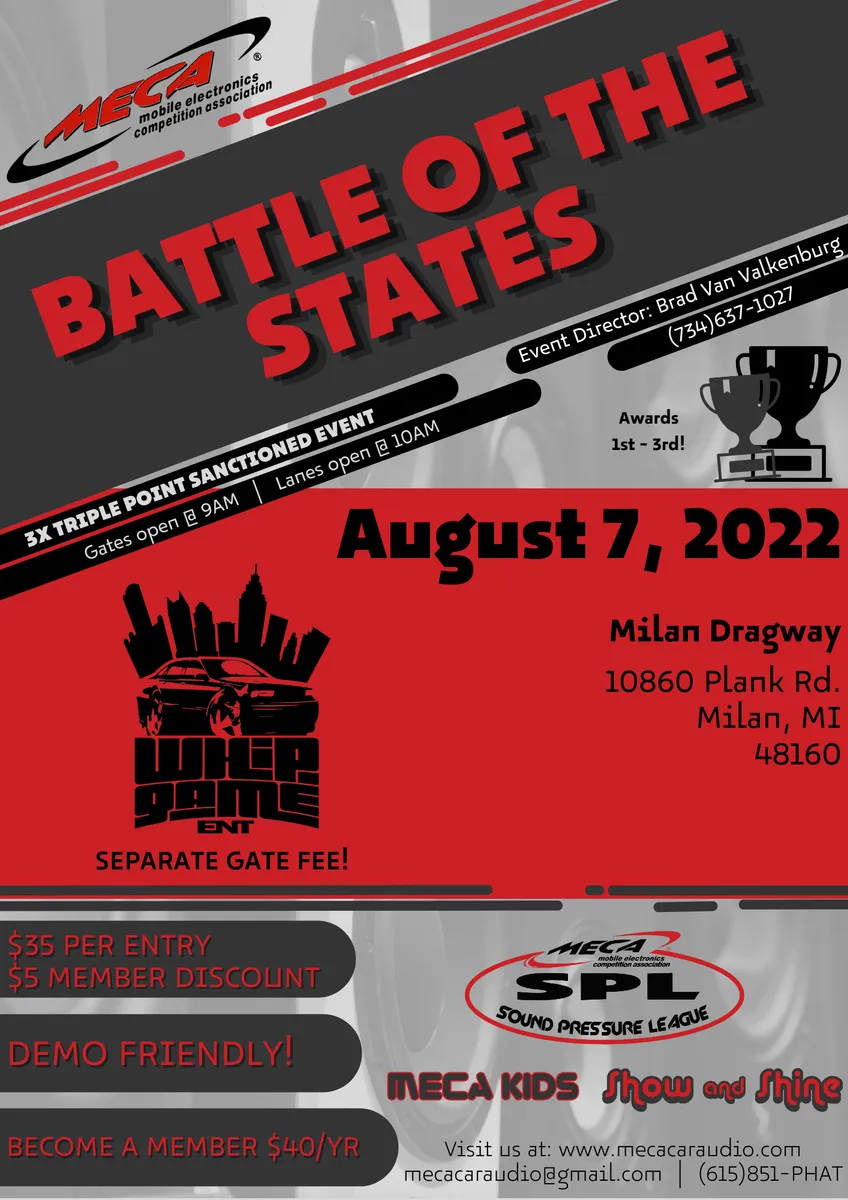 Battle Of The States Flyer