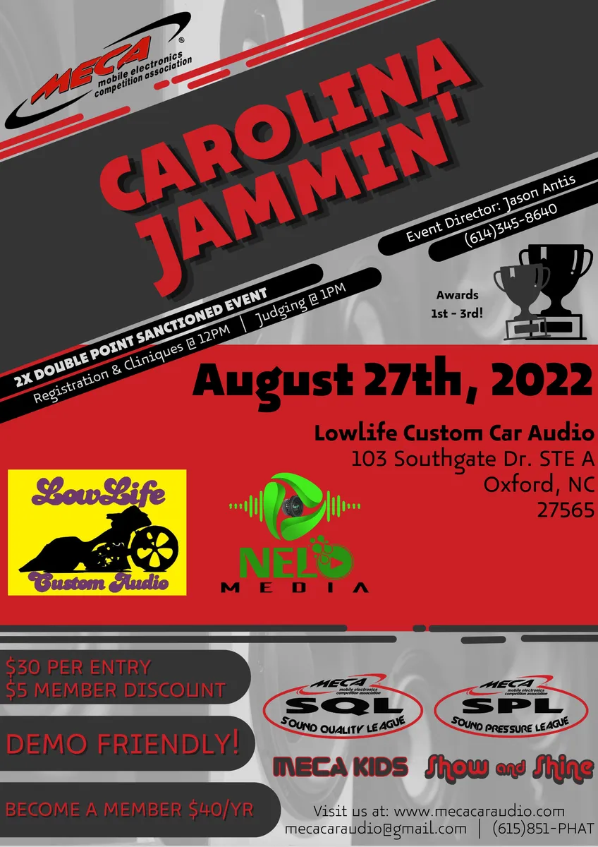 Carolina Jammin' Flyer