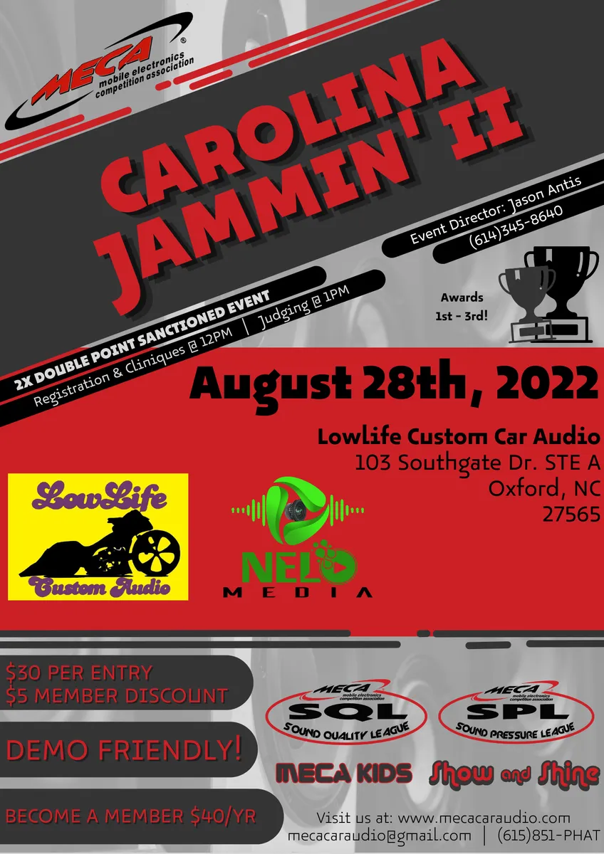 Carolina Jammin' II Flyer