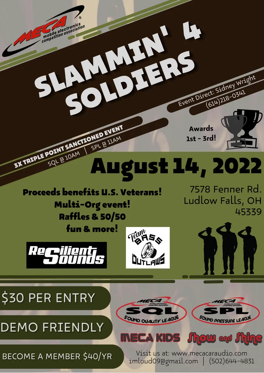Slammin' 4 Soldiers 2022 Flyer