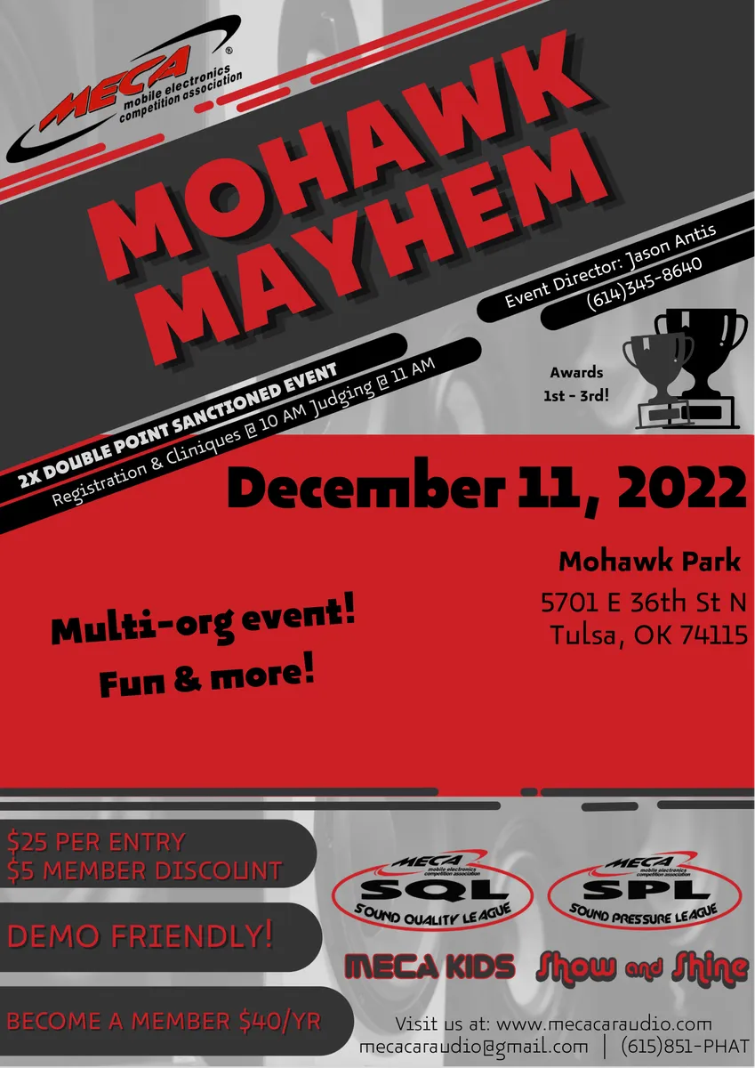 MOHAWK MAYHEM Flyer