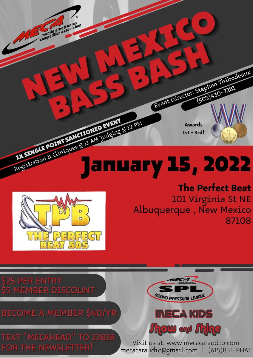 New Mexico Bass Bash Flyer