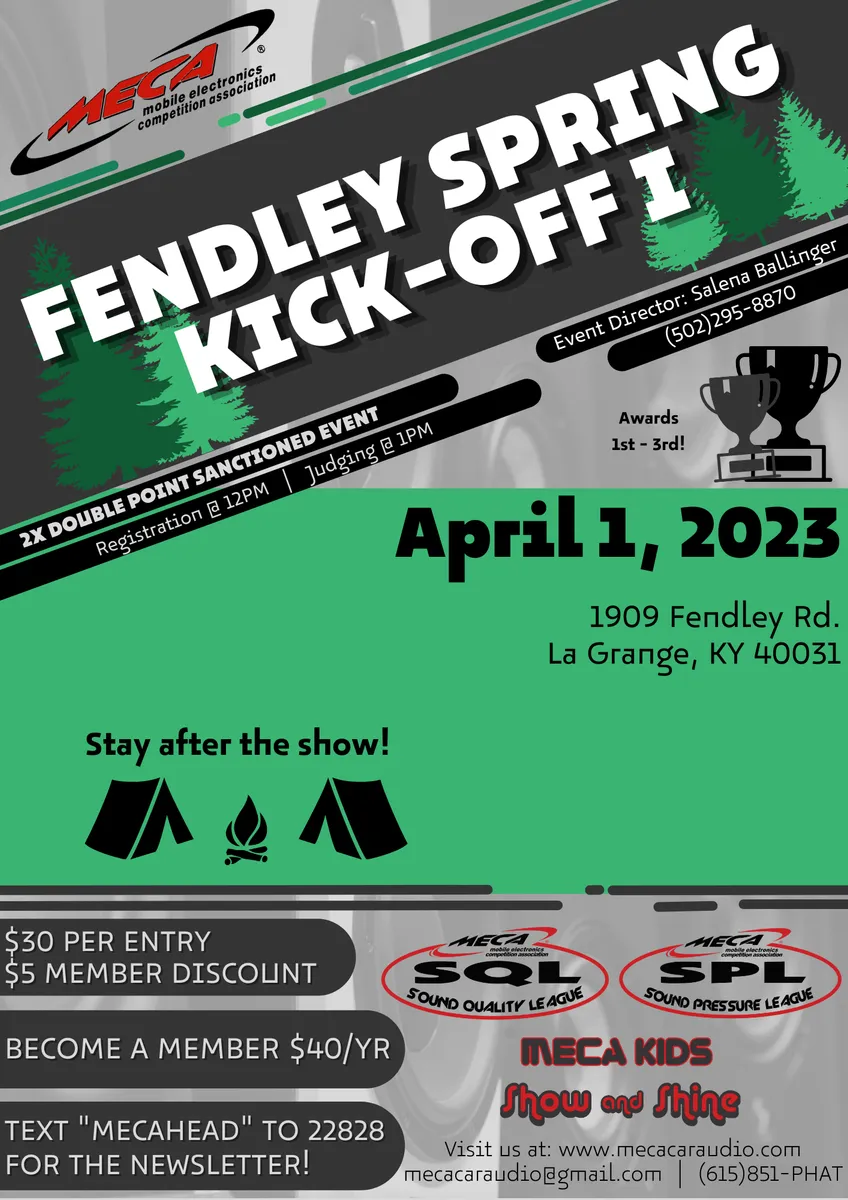 Fendley Spring Kick-off I Flyer