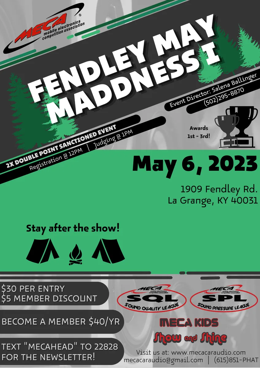 Fendley May Maddness I Flyer