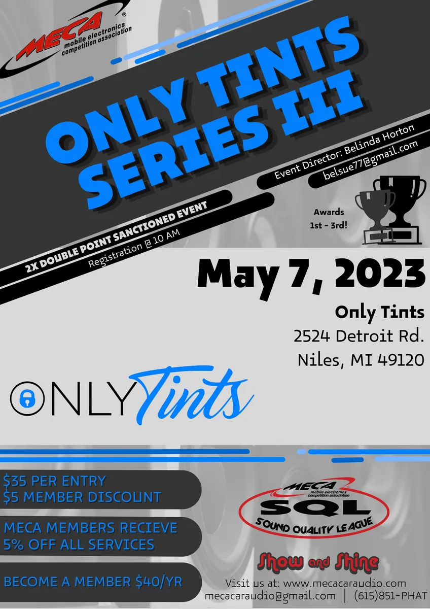 Only Tints Series III Flyer