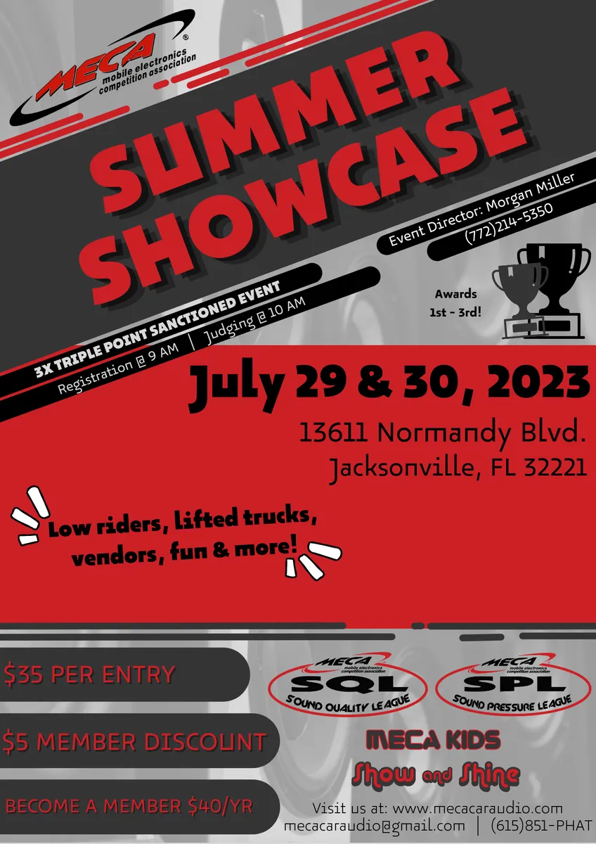 Summer Showcase Flyer
