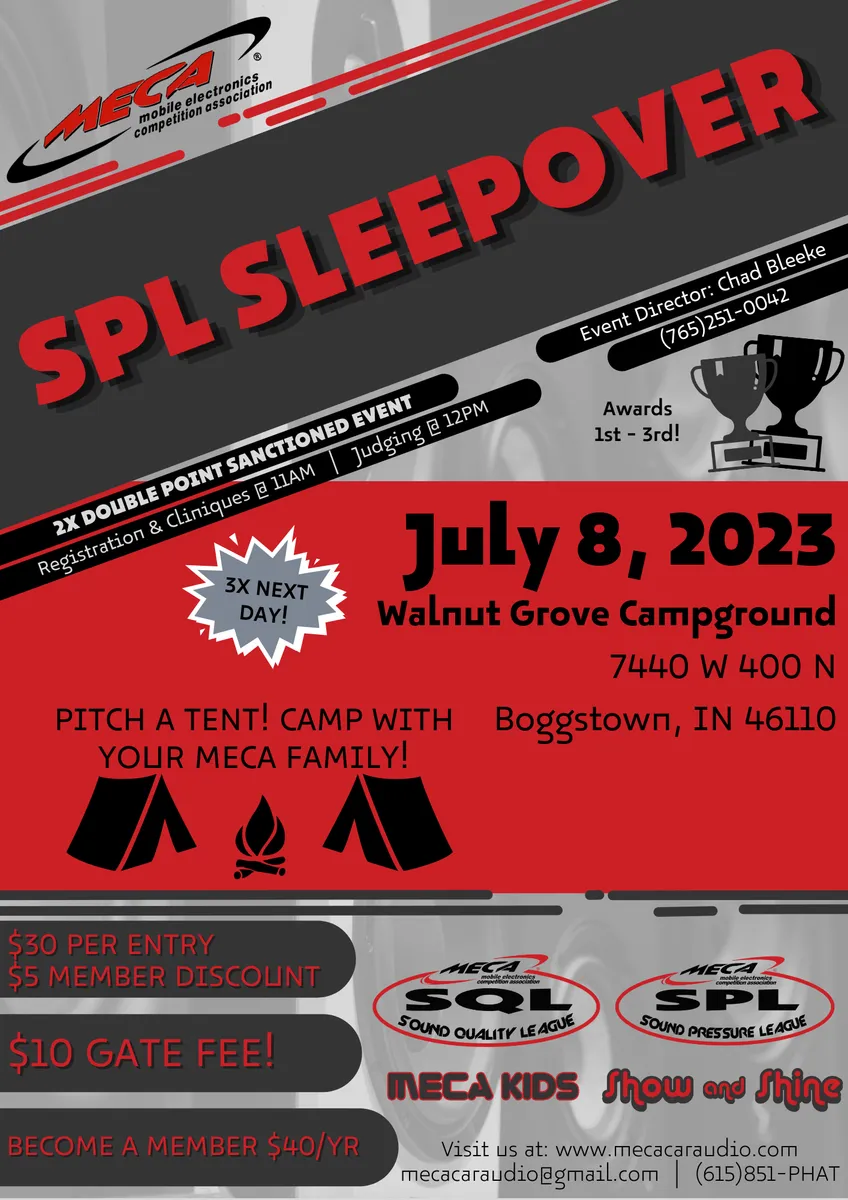 SPL Sleepover 2X Flyer