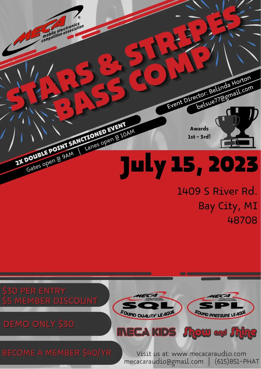 Stars & Stripes Bass Comp Flyer