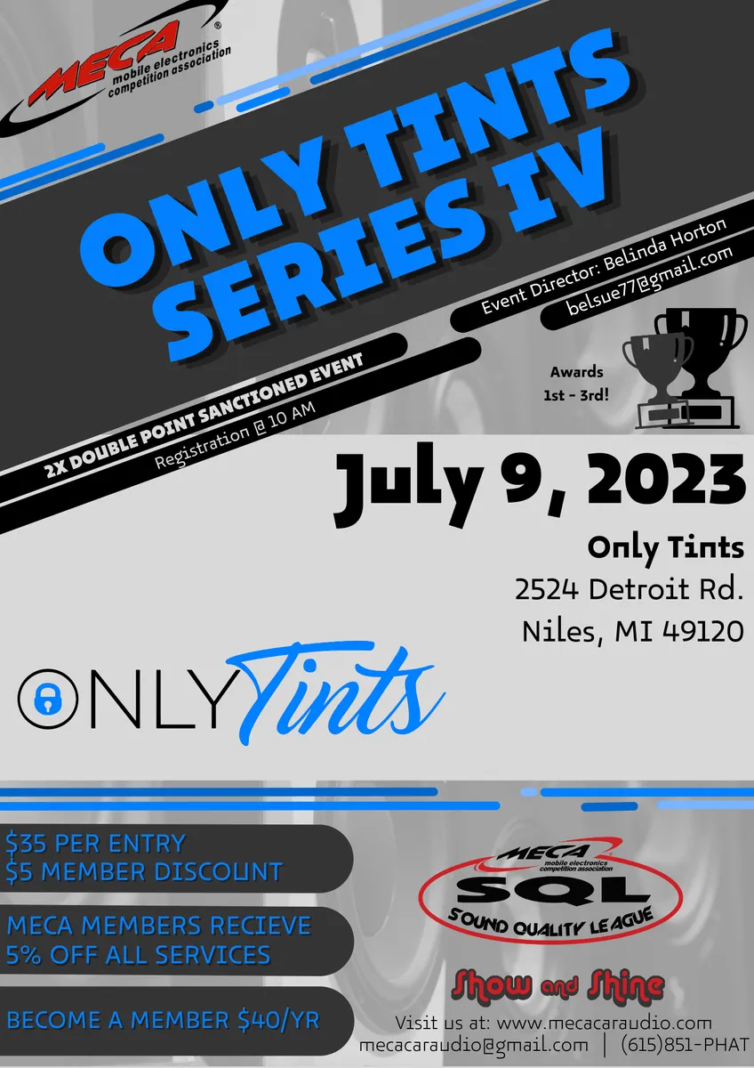 Only Tints Series IV Flyer