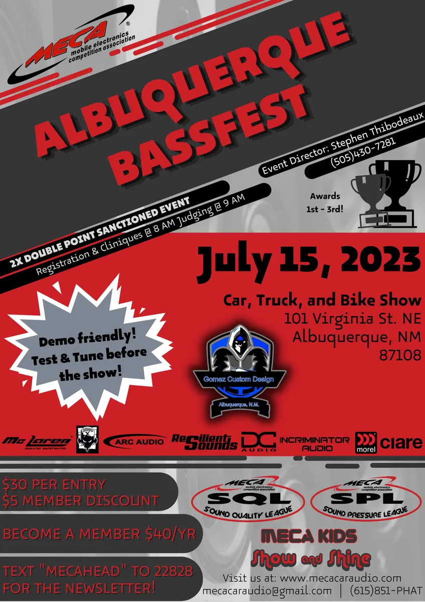 Albuquerque Bassfest Flyer
