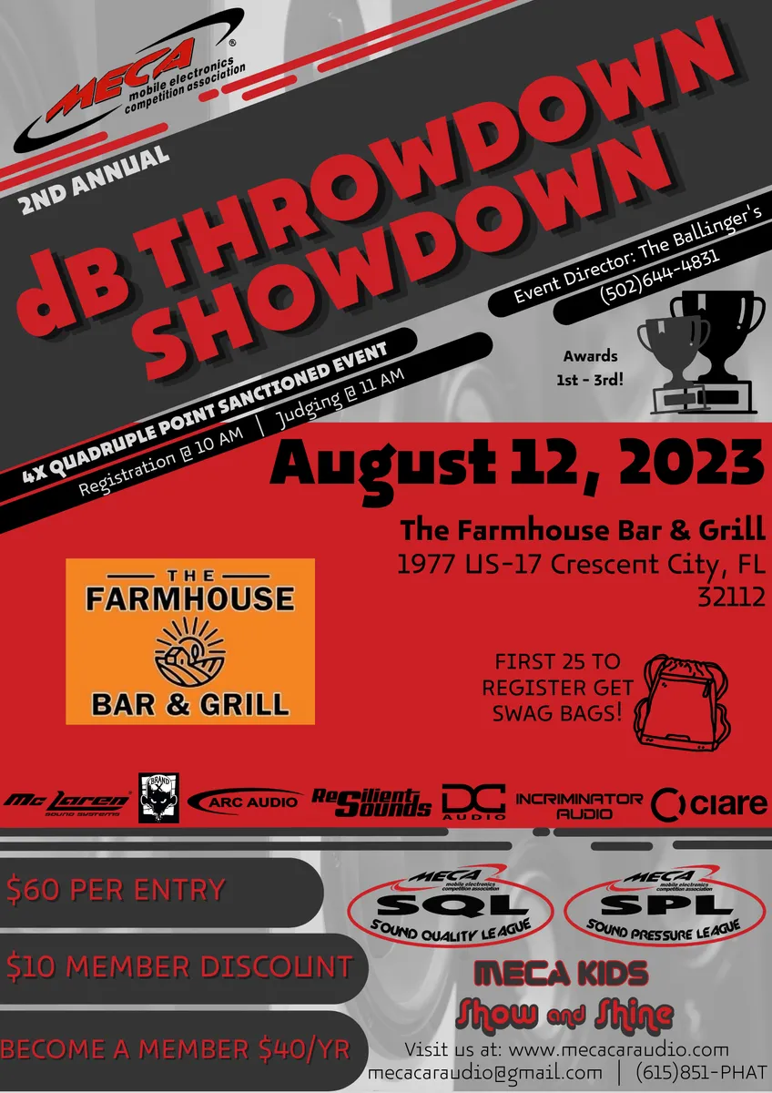 dB Throwdown Showdown Flyer
