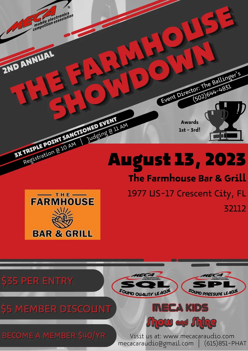 The Farmhouse Showdown Flyer