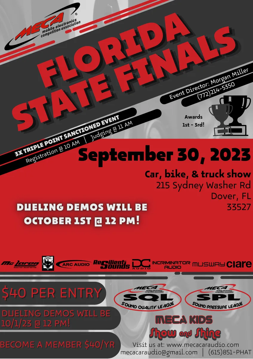 Florida State Finals Flyer