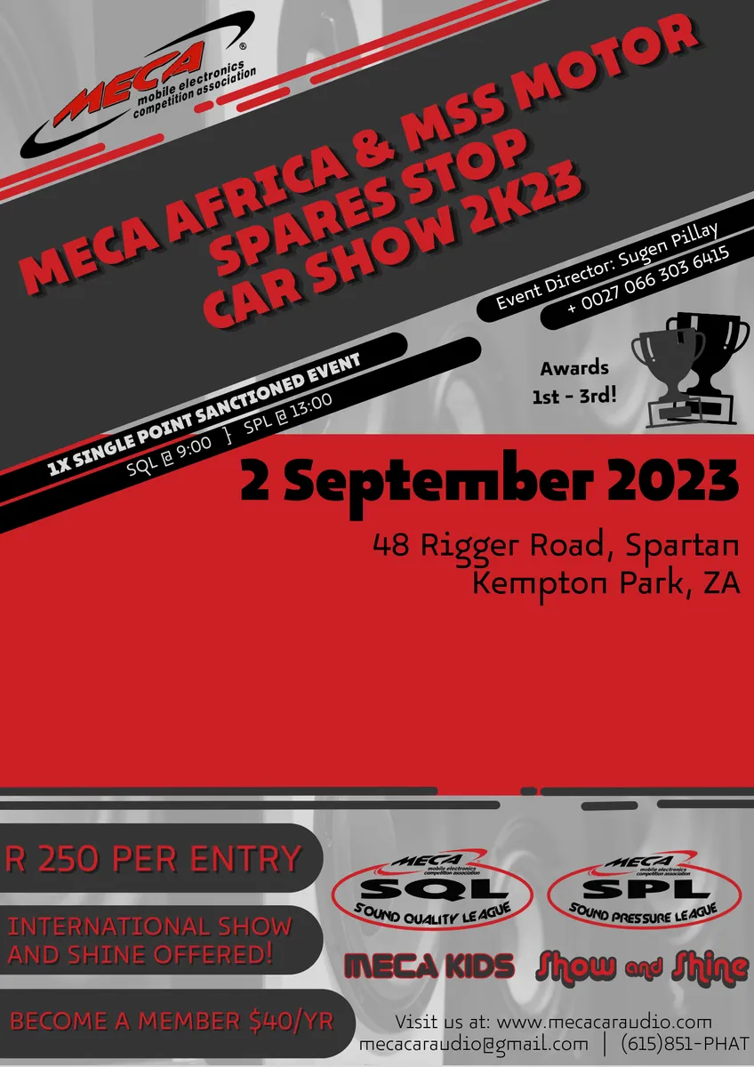 MSS MOTOR SPARES STOP – CAR SHOW 2K23 Flyer