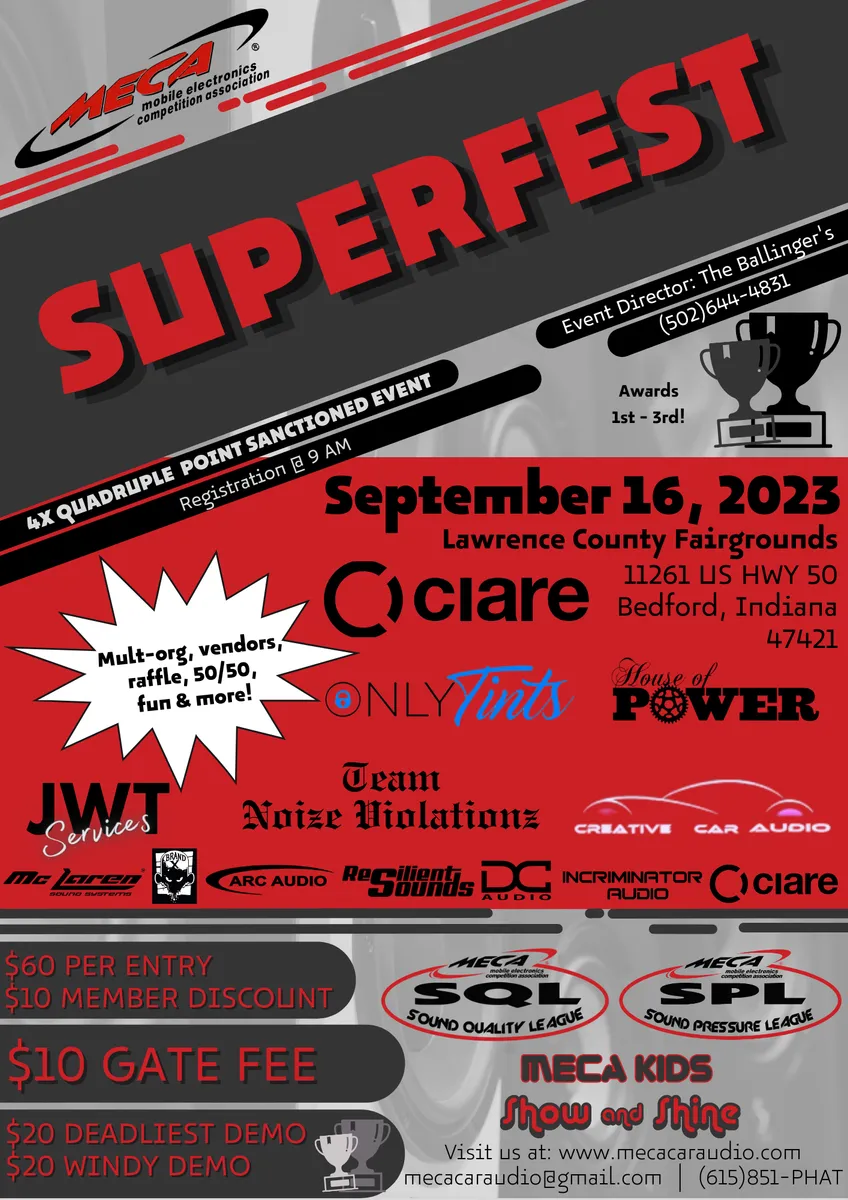 SUPERFEST Flyer