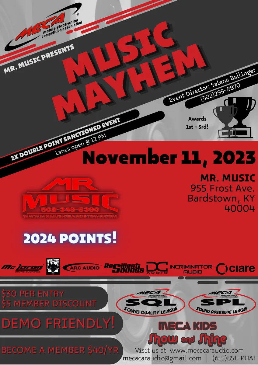 Music Mayhem Flyer